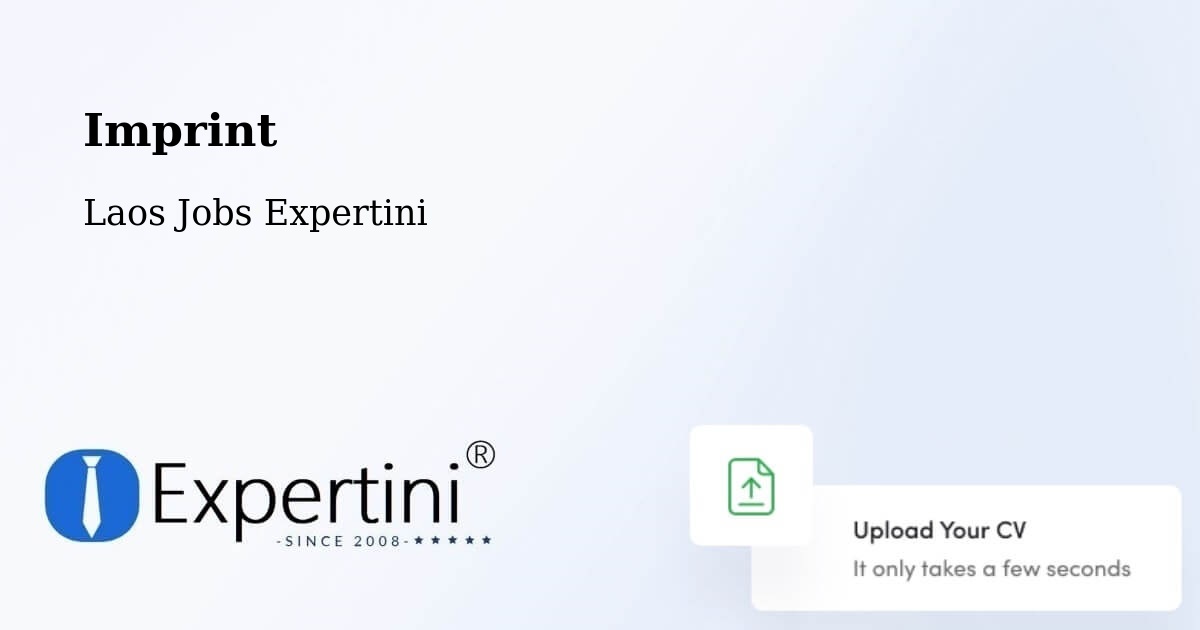 Imprint – Muang Saravan - Laos Jobs Expertini