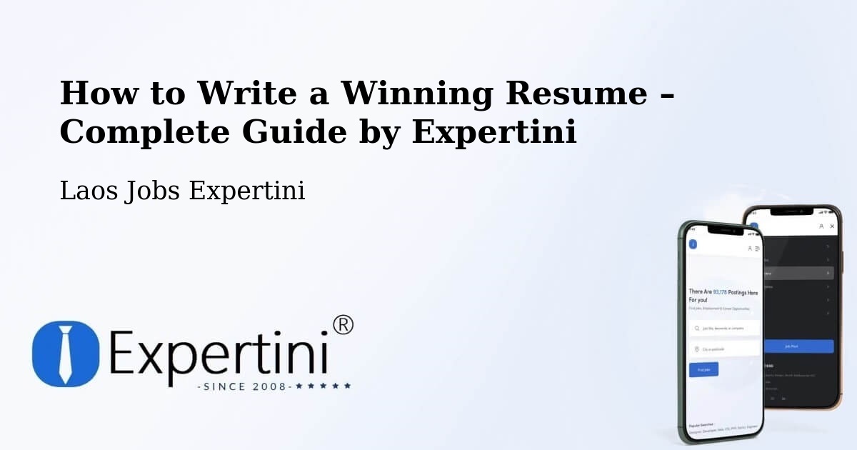 Resume Writing Guide for Job Seekers – Muang Saravan - Muang Saravan, Laos Jobs Expertini
